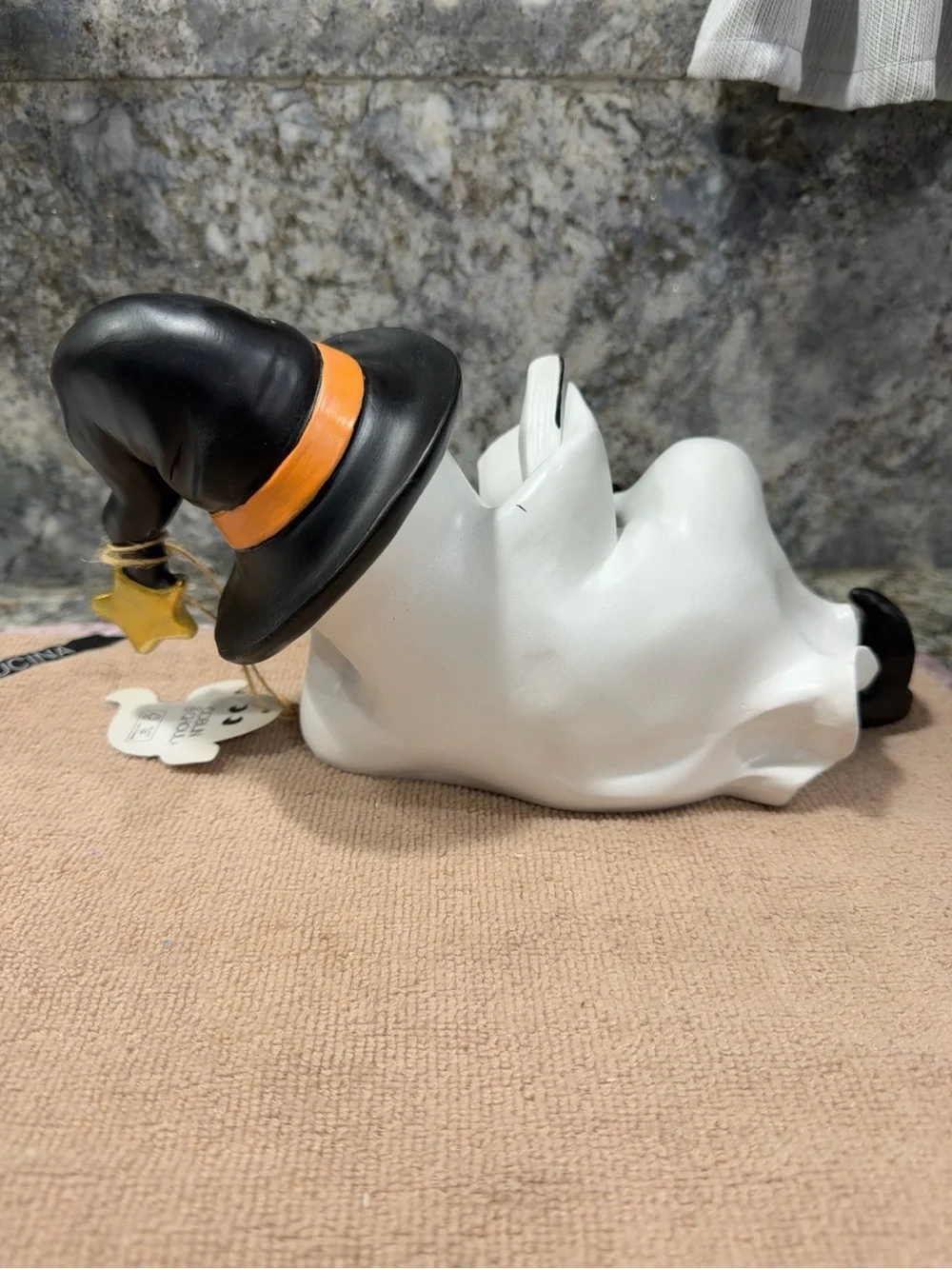 NWT Goblin & Ghoul Reading Ghost Halloween Figurine Decor 8